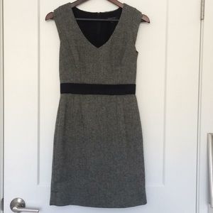 Banana Republic Black white knee length dress